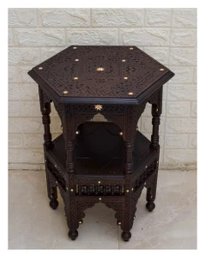 Mashrabiya Side Table 24 × 16 in