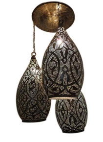 Moroccan brass hanging lanterns Moroccan brass hanging lanterns