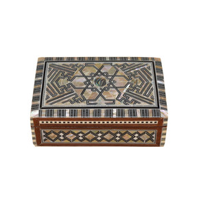Egyptian Mother of pearl Inlay Mosaic Wooden Jewelry Box, Handmade Wood Jewelry Box, Moroccan Jewellery Storage, Wedding Gift, Home Decor