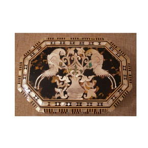 Wood Jewelry Box, Egyptian Handcrafted Mother of pearl Inlaid Wooden Jewelry Box – Inlaid with Persian Design