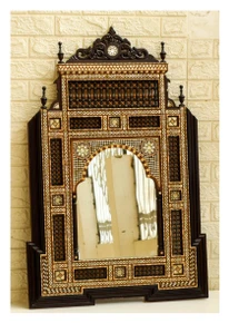 Mashrabiya Mother of Pearl Mirror 40 in