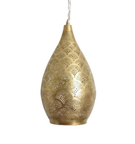 Teardrop Pendant Light – Moroccan Pendant Light Fixture for Kitchen Island, Dining Room, Hallway, or Boho Turkish Décor