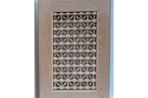 Large Turned-Spindle Mashrabiya Lattice Panel — Made to Order