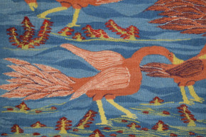 Birds in Flight and at Rest handwoven tapestry — view 2