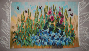 Egyptian wall hangingtapestry -3.5 ft- hand woven folk art-home decor kilim rug