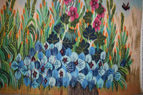 Egyptian wall hangingtapestry -3.5 ft- hand woven folk art-home decor kilim rug