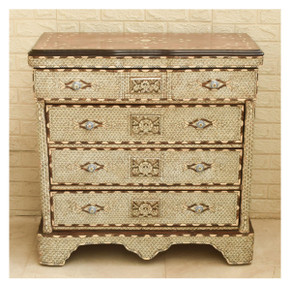 Syrian Mother of Pearl Inlay Chest 37″