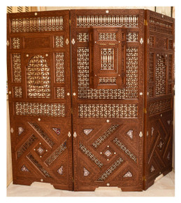 Syrian Mother of Pearl Inlay Screen 71″