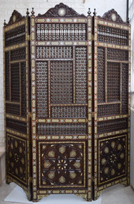 Moroccan Mother of Pearl Inlay Screen 77″