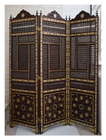 Moroccan Mother of Pearl Inlay Screen 77″