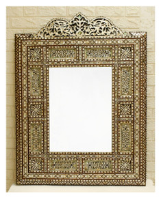 Moroccan Mother of Pearl Inlay Mirror 47″