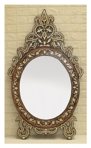 Syrian Mother of Pearl Inlay Mirror 48″