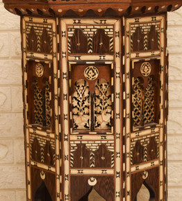 Moroccan Mother of Pearl Inlay Side Table 28×16″