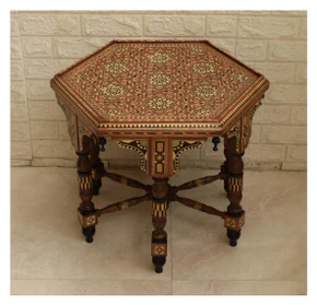 Moroccan Inlay Side Table 20 in Square