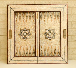Inlaid Backgammon Chess Board 25 in