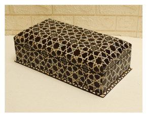 Long Mother of Pearl Jewelry Box, 16 in