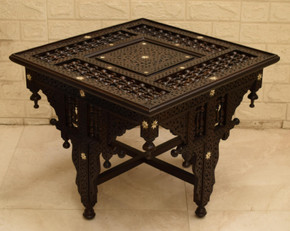 Mashrabiya Coffee Table 22.5 in Square — detail 1