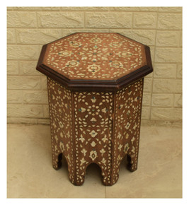 Syrian Inlaid Octagonal Table 20 in