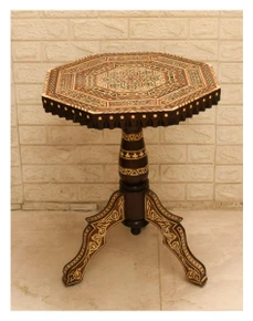 Moroccan Inlaid Pedestal Table 25 in