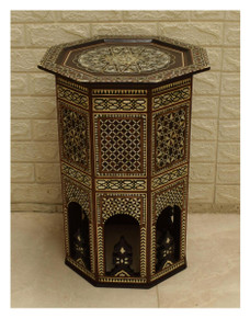 Octagonal Table, Dense Star Medallion, 24.5 in