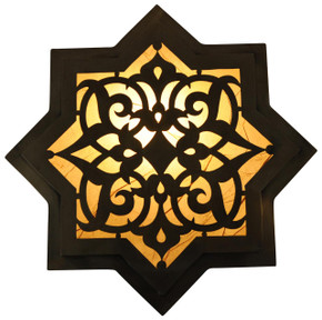 Egyptian brass sconces