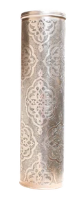 Tall Silver Moroccan Pendant Lamp - Brass