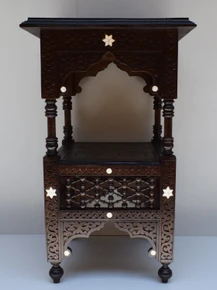 Mashrabiya Square Side Table 14.5 in — detail 1