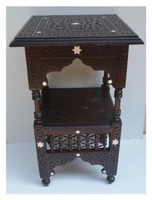 Mashrabiya Square Side Table 14.5 in