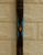 Handmade Egyptian 35" Turquoise and Amber Inlaid Wooden Stick, 89 cm Wood Walking Cane, Ebony Wood Walking Stick, Wooden Cane