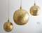 Moroccan pendant chandelier with 3 brass hanging lamps