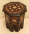 2x Syrian Side Tables / Mashrabiya Screen