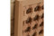 Natural beech turned spindle panel in hand-cut solid wood