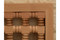 Natural beech turned spindle panel — full view of the handcrafted wooden panel