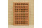 Framed turned spindle lattice panel — full view of the handcrafted wooden panel