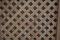 Diagonal diamond lattice panel — full view of the handcrafted wooden panel
