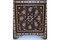 Folding room divider screen in solid wood, carved design