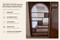 Handmade arched wood room divider, made to order by E Kenoz