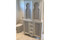 Carved Bathroom Vanity Cabinet — Lattice Doors, Custom