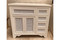 Mashrabiya bathroom vanity cabinet in hand-cut solid wood
