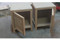 Mashrabiya bedside table — full view of the handcrafted wooden panel