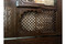 Mashrabiya bed frame and headboard — full view of the handcrafted wooden panel