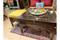 Mashrabiya coffee table — solid wood grain and finish detail