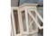 Mashrabiya window screen — solid wood grain and finish detail
