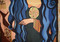Vintage handwoven egyptian tapestry wall hanging  4.5 ft folk art textile decor (2)