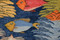 31x23" Handwoven Egyptian Wool Tapestry, Fish Underwater Wall Hanging, Signed Original Folk Art