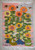 32x22" Handwoven Egyptian Wool Tapestry, Sunflowers Doves Wall Hanging, Signed Original Folk Art