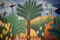 10x5.7 ft Extra Large Handwoven Egyptian Wool Tapestry, Village Life Wall Hanging, Signed Kilim Rug Folk Art