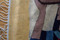 47x32" Handwoven Egyptian Wool Tapestry, Woman Carrying Bread Wall Hanging, Signed Original Folk Art