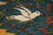 26x19" Tree of Doves Woven Wall Hanging, Handwoven Egyptian Wool Tapestry, Bird Folk Art Original