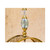 Hand-Blown Glass Pendant Lamp, Moroccan Brass